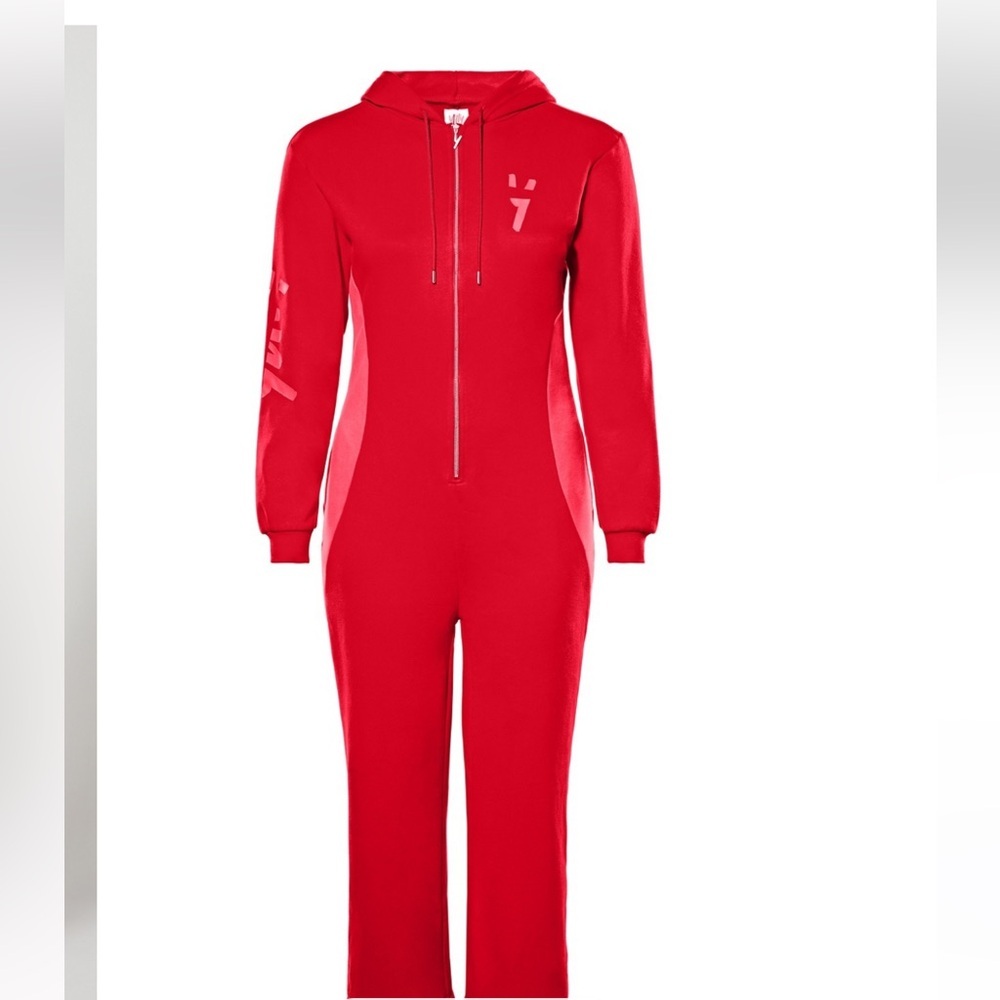 Yitty (Fabletics) Major Label Pocket Onesie Sweatsuit Jumpsuit Cozy Pull Zip 1X